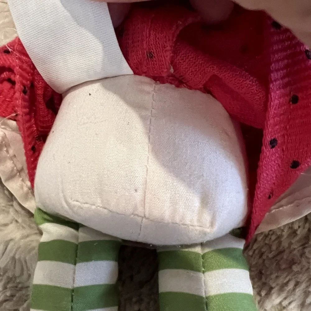 2015 Vintage Red Head Strawberry Shortcake Doll Yarn Hair With Bonnet 14